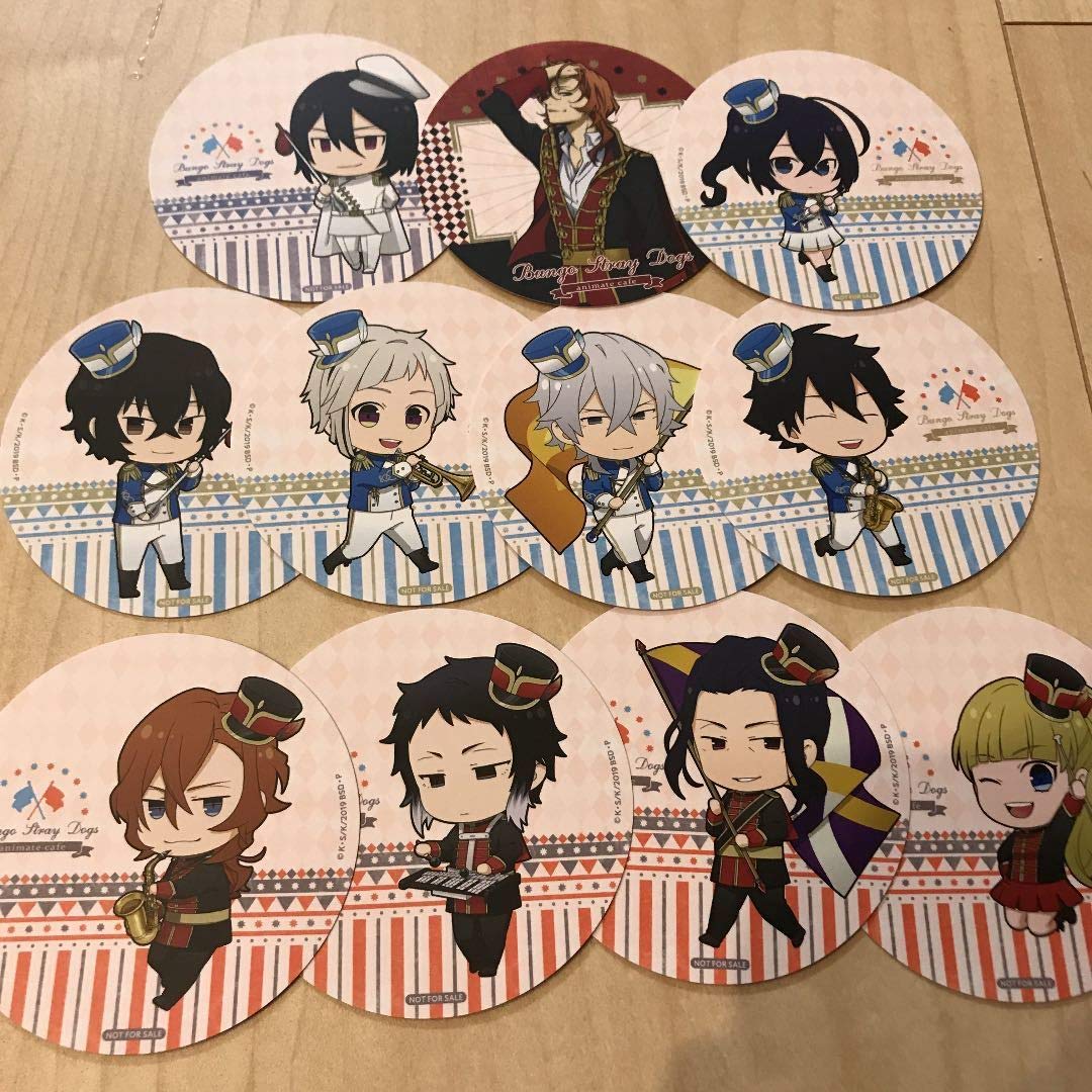 文豪ストレイドッグス アニメイトカフェ 特典 コースター カード